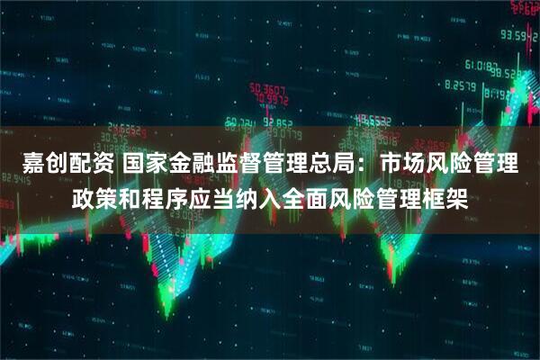 嘉创配资 国家金融监督管理总局：市场风险管理政策和程序应当纳入全面风险管理框架